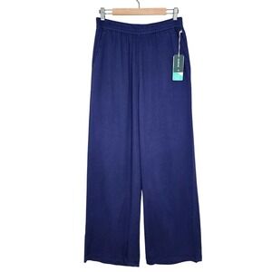 NWT Tentree Women's Kaslo Tencel Wide Leg Pant Indigo Tide Blue Small